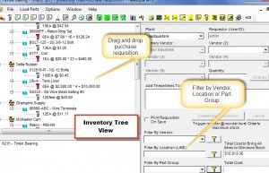 Maintenance Inventory Tree View