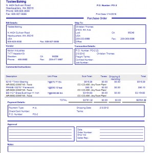 Purchase Order Report