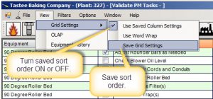 sorting pms